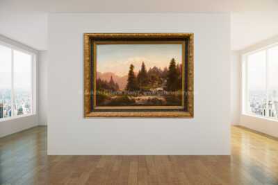  / Krajina s vodopádem / J. Riegler (Julius Zopf)