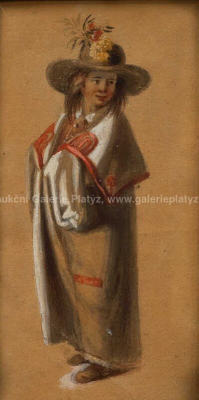  / Skica postavy / Antonín Mánes připsáno