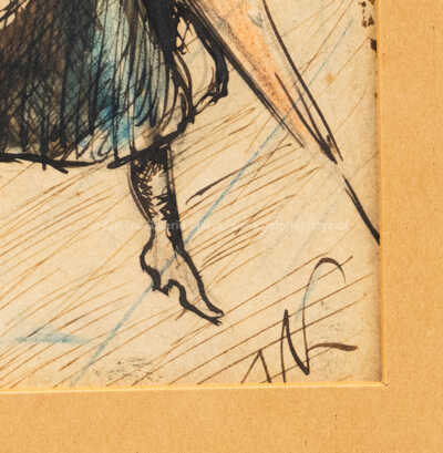  / Dáma s deštníkem / Alfred Kubin