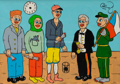  / Prezident vyznamenává Bratrstvo kočičí pracky / František Ringo Čech