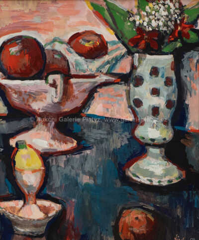  / Zátiší s ovocem a vázou / Josef Liesler