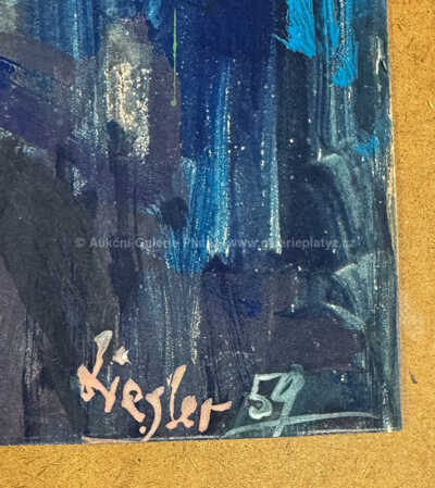  / Zátiší s ovocem a vázou / Josef Liesler