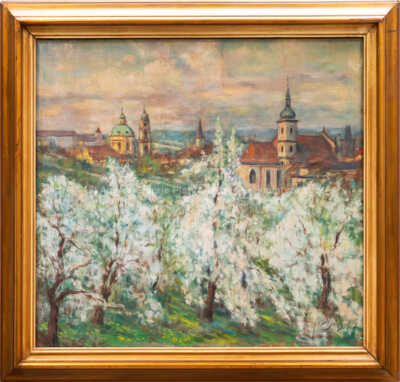 Josef Svoboda - Jarní pohled na sv. Mikuláše