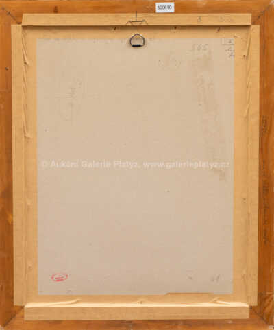  / Akt v židli s vysokým opěradlem / František  Tichý