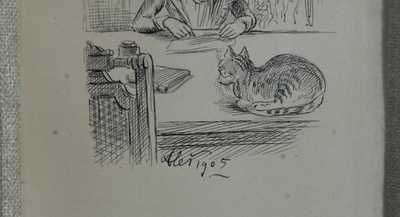  / Dívka s kočkou / Mikoláš Aleš