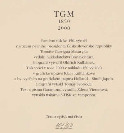  / TGM 1850 - 2000 / Oldřich Kulhánek