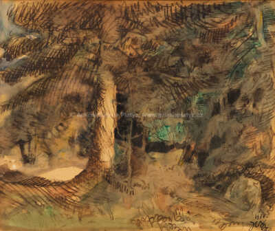  / Lesní interiér / Josef Váchal