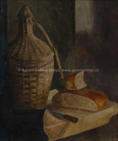  / Zátiší s chlebem / Jindřich Fürst