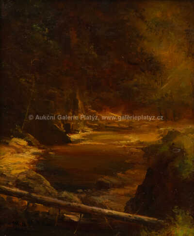  / Lesní potok / Julius Mařák