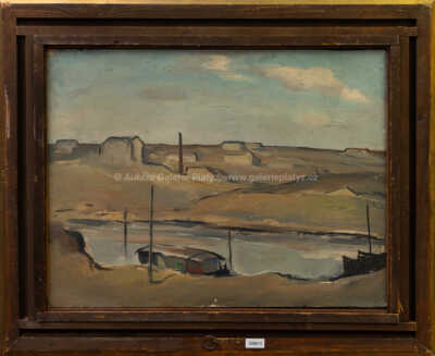  / Podzim v polích, Na periferii - oboustranný obraz / Václav Rabas