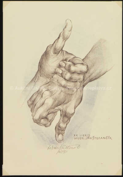 / Ex libris - konvolut 4 kusů / Oldřich Kulhánek