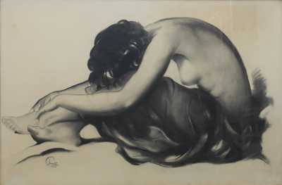  / Sedící dívka / František Pavelka