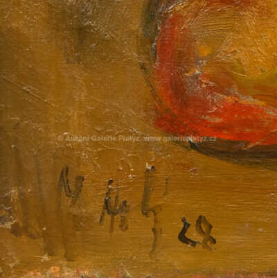  / Květiny a hruška / Miloslav  Holý