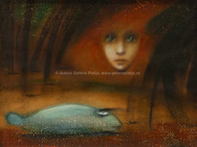  / Žena s rybou / Vlastimil Zábranský