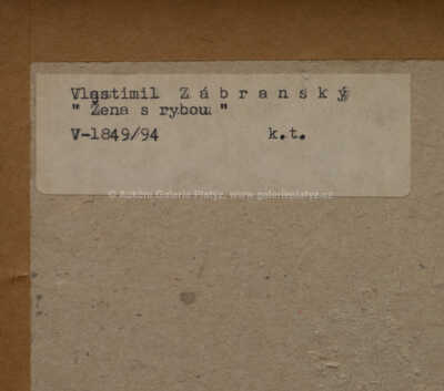  / Žena s rybou / Vlastimil Zábranský
