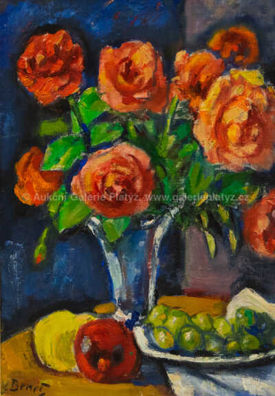  / Květinové zátiší s ovocem / Vincenc Beneš