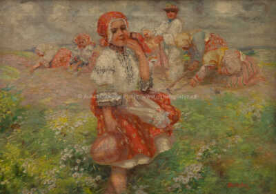  / Děvče v kroji / Otto Molitor