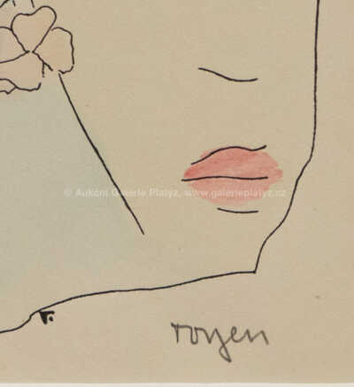  / Dívka s růžovými květy / Marie Čermínová - Toyen