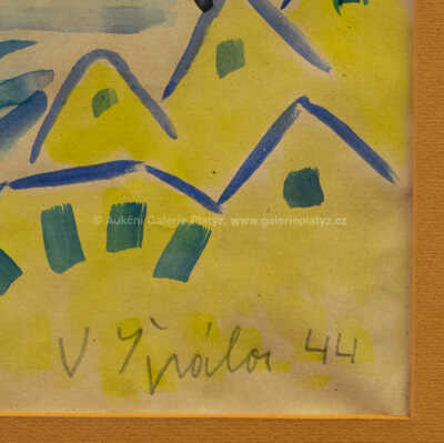  / Loďka v krajině / Václav Špála