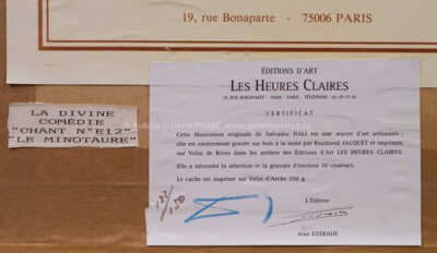  / Božská komedie - zpěv č.12, Minotaurus / Salvador Dalí