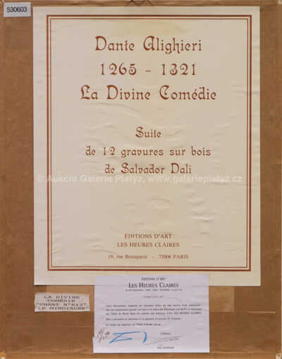  / Božská komedie - zpěv č.12, Minotaurus / Salvador Dalí