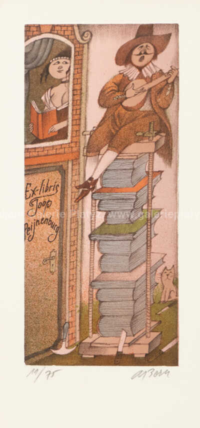  / Ex Libris, konvolut dvou kusů / Adolf Born