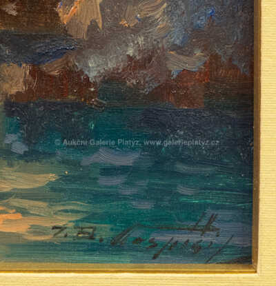  / Plachetnice u pobřeží / Jan Bohumil Pospíšil