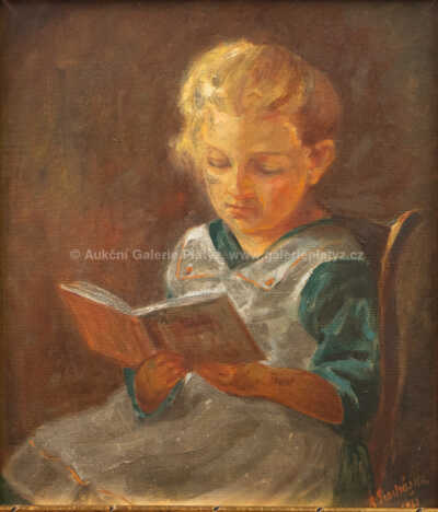 / Malá čtenářka / A. Procházka