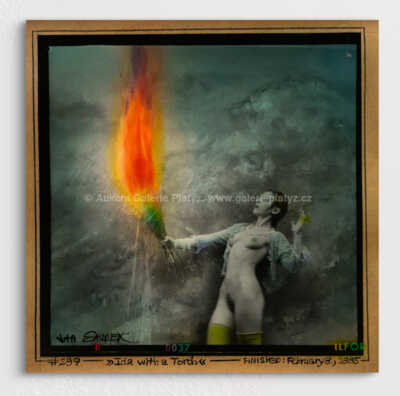 Jan Saudek - Ida s pochodní