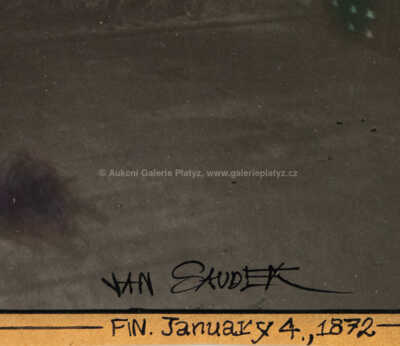  / Doubravka in my old studio / Jan Saudek