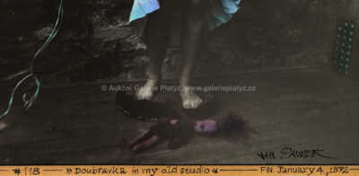  / Doubravka in my old studio / Jan Saudek