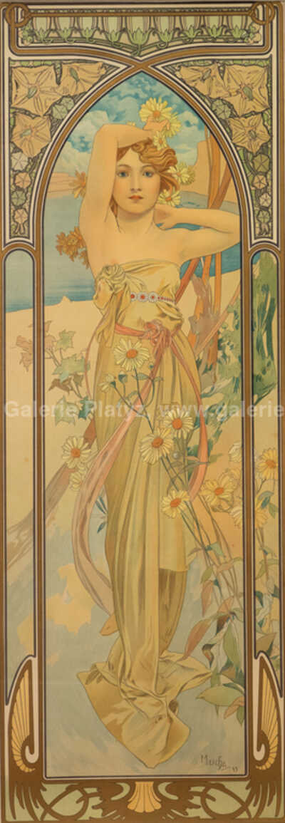  / Denní doby - Snění večera / Alfons Mucha