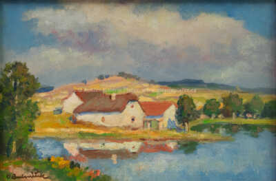  / Stavení u rybníka / Ota Bubeníček