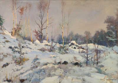  / Zimní krajina / Gustav  Porš