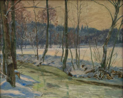  / Zima u potoka / František Kaván