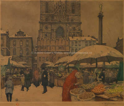  / Vánoční trh na Staroměstském náměstí / František Tavík Šimon
