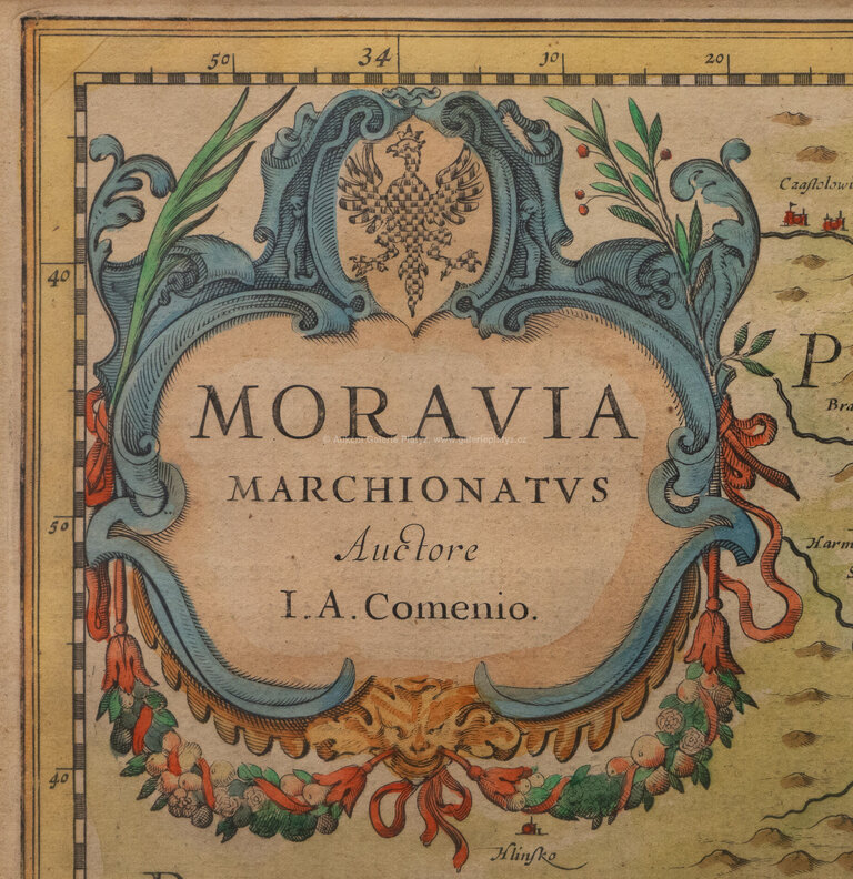  / Komenského mapa Moravy / Willem Janszoon Blaeu