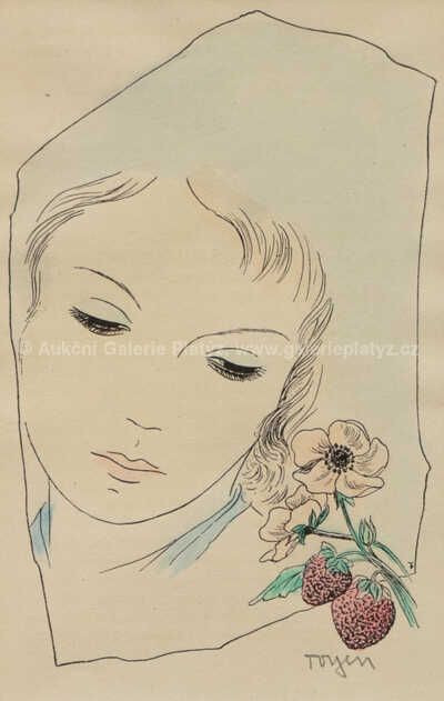  / Dívka s jahodami / Marie Čermínová - Toyen