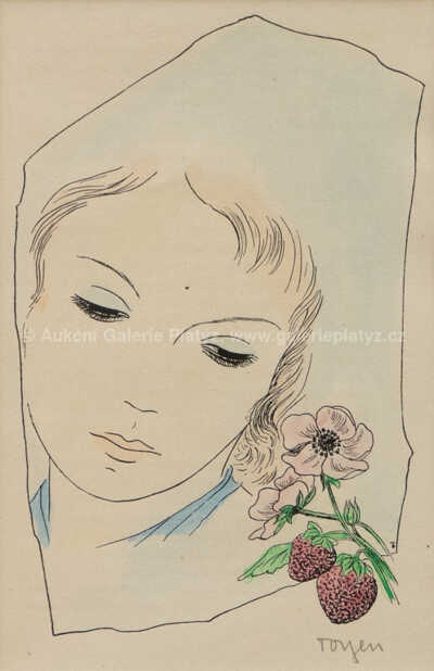  / Dívka s jahodami / Marie Čermínová - Toyen