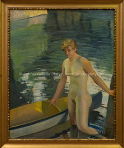 Oskar Brázda - Žena s loďkou