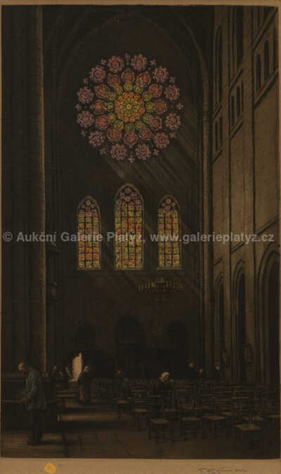  / Barevné okno v Notre Dame, Paříž / František Tavík Šimon