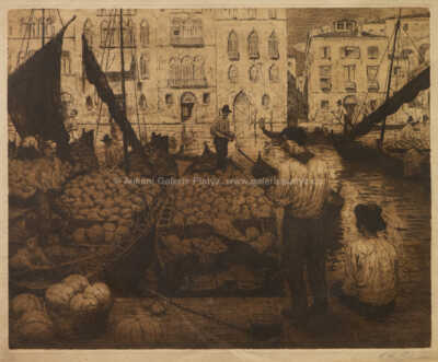  / Loď s melouny, Benátky / František Tavík Šimon