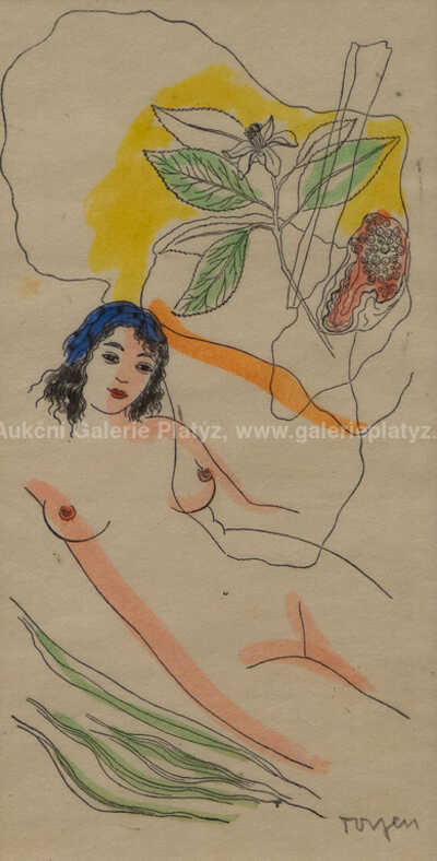  / Ležící dívčí akt / Marie Čermínová - Toyen