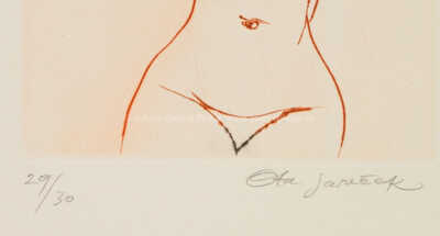  / Dívčí půlakt s rukou za hlavou / Ota Janeček