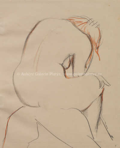  / Dívčí akt / Otto Gutfreund