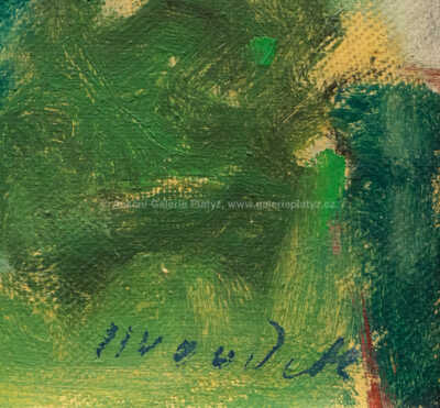  / Letní krajina s řekou / František Jiroudek