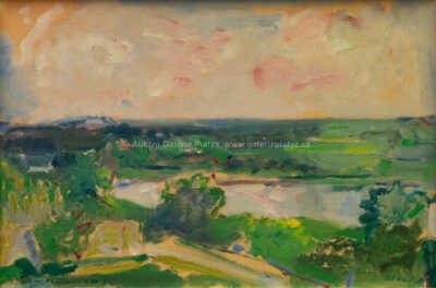  / Letní krajina s řekou / František Jiroudek