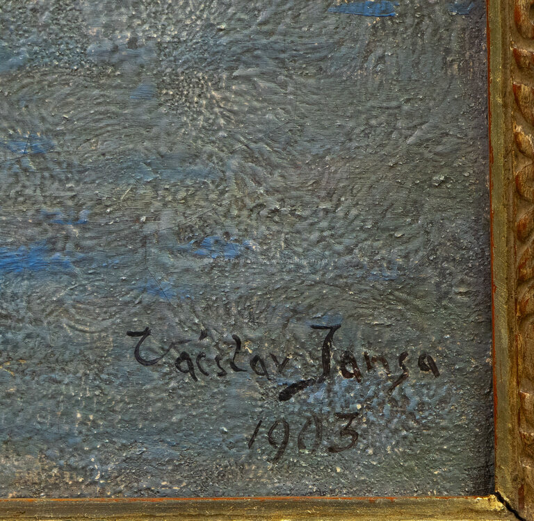  / Zima nad řekou / Václav Jansa