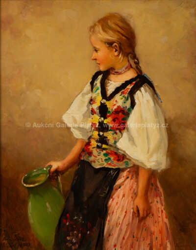  / Děvče s džbánem / Bohumír Číla