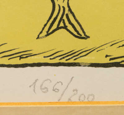  / Krajina s reklamním jablkem a letadlem / Kamil Lhoták